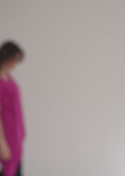 Short-sleeved shirt with overlock detail, purple