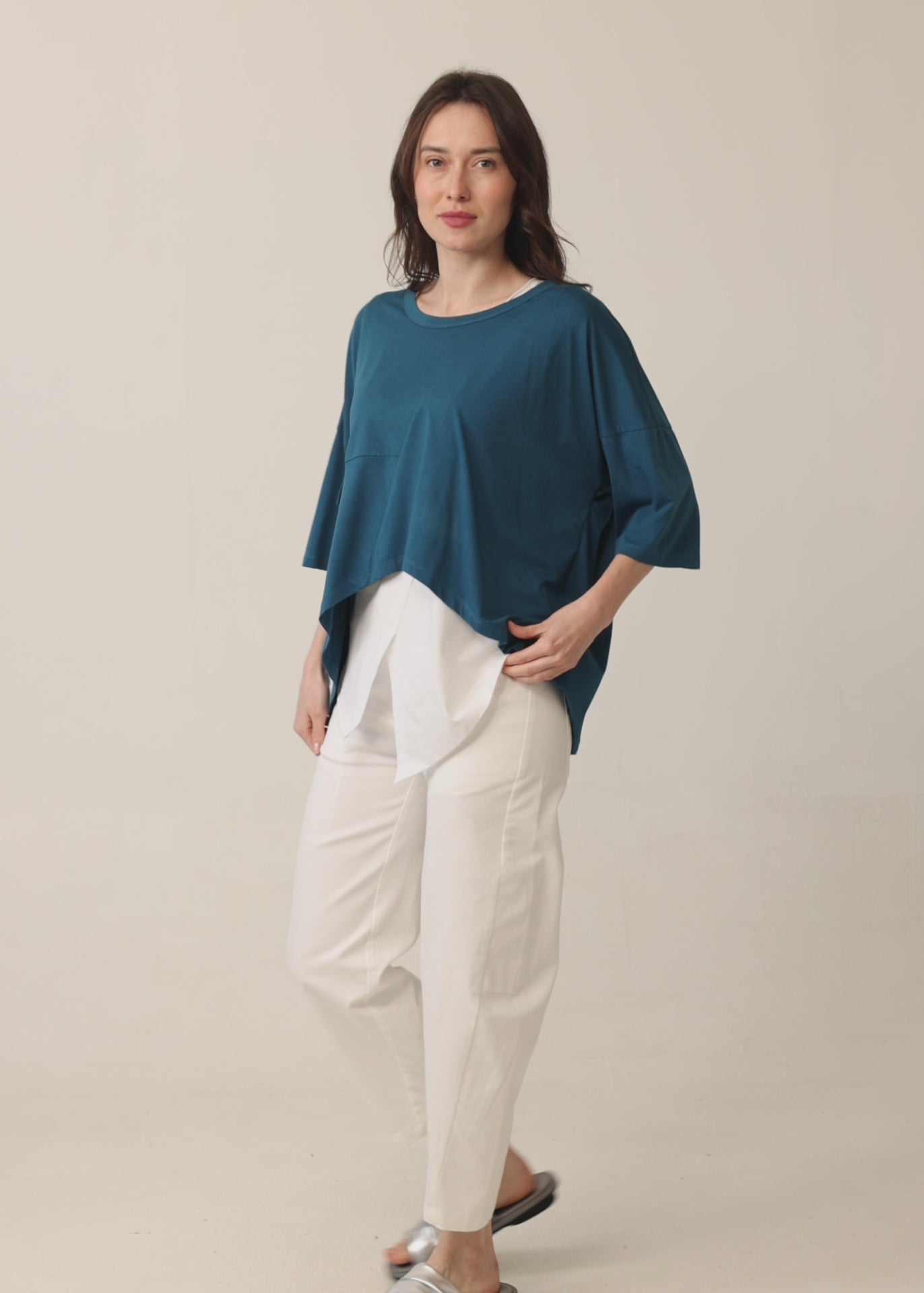 White Graded Flap T-Shirt