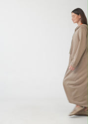 Black long sleeve hooded dress