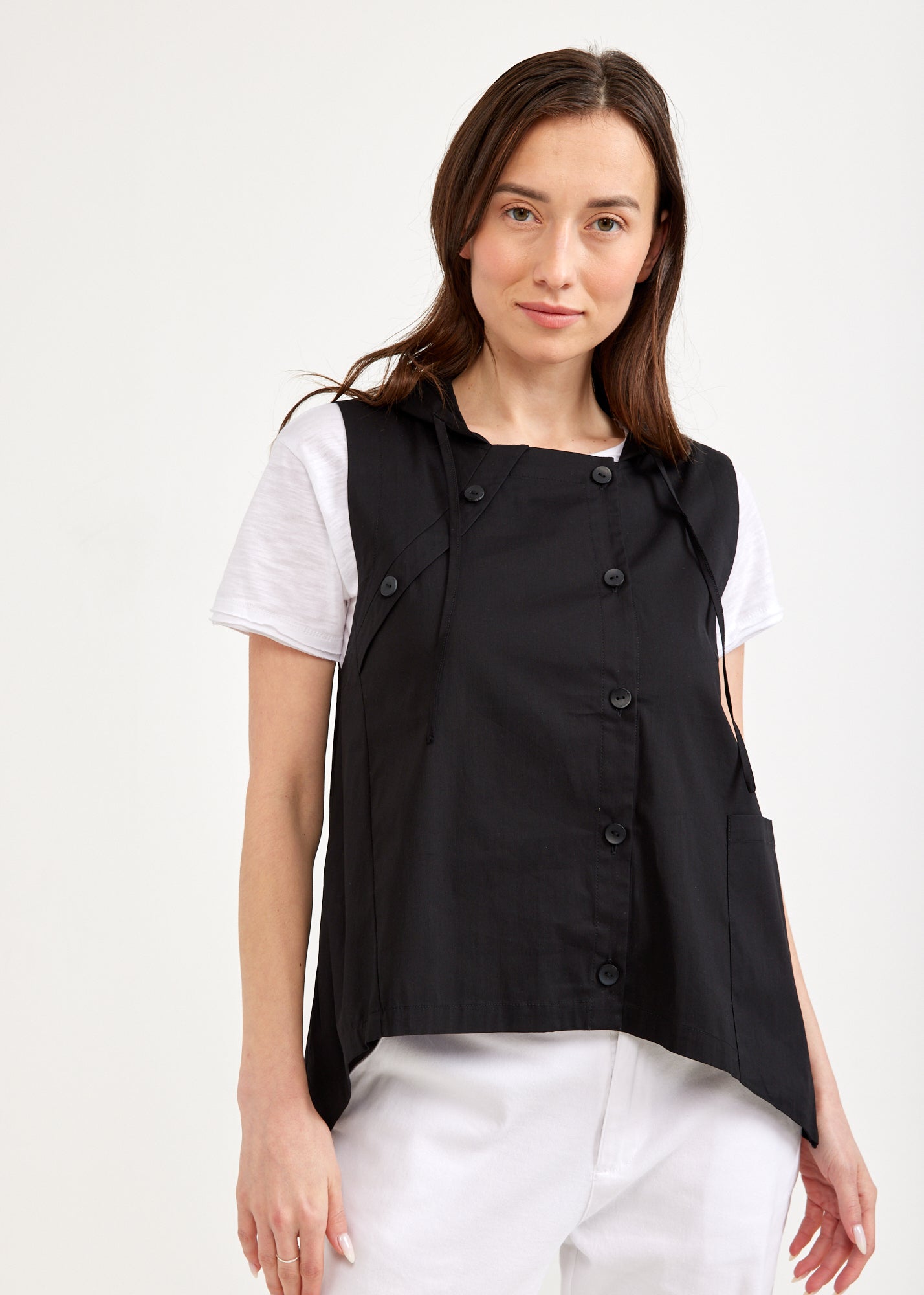 Set of buttons with a black hood