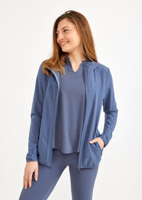 Blue mesh combination nylon top - 00